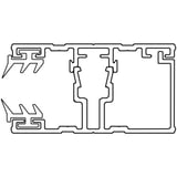 A1 Schraubprofil | Randprofil | 16 mm | Aluminium | Blank | 2,50 m