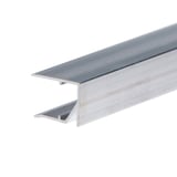 Abschlussprofil Unterseite 10 mm aus blankem Aluminium, Detailansicht der Profilform