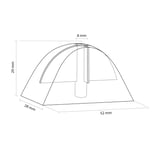 Abstandhalter Profil 95/35 Welle, technische Zeichnung mit Massen 52 mm, 28 mm, 29 mm, 8 mm