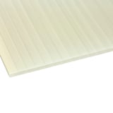 Acrylglas Stegdoppelplatte | 16 mm | Profil A1 | Sparpaket | Plattenbreite 98 cm | Opal Weiß / Gold | Breite 9,13 m | Länge 2,00 m