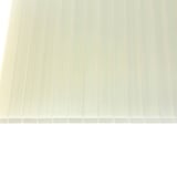 Acrylglas Stegdoppelplatte 16 mm gold-opal, Draufsicht auf die Profilstruktur
