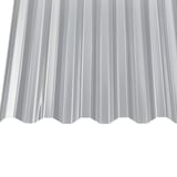 Acrylglas Wellplatte | 76/18 | Sparpaket | 1,50 mm | Klar | Breite 3,98 m | Länge 2,00 m