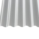 Acrylglas Wellplatte 76/18 klar, 3,00 mm mit Wabenstruktur, Hauptansicht von oben