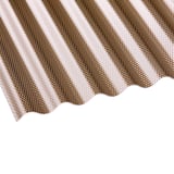 Acrylglas Wellplatte | 76/18 | 3,00 mm | Bronze | Wabenstruktur | 3,00 m