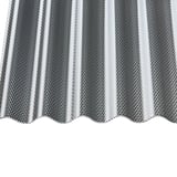 Acrylglas Wellplatte | 76/18 | 3,00 mm | Graphit | Wabenstruktur | 3,00 m