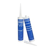 Zwei DACHPROTECT Anschlusskleber Flex Kartuschen, eine stehend, eine liegend mit separater Spitze