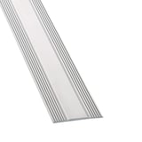 Auflageband selbstklebend, grau, mit geriffelter Oberflaeche und glatter Mittelspur
