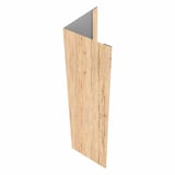 Außenecke Ahorn 0,50 mm Stahl mit 35 µm Mattpolyester Beschichtung, Hauptansicht