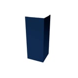 Außenecke aus Stahl, Enzianblau (RAL 5010), 0,50 mm, freigestellt