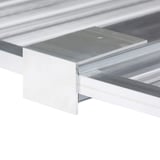 Bremswinkel aus Aluminium in Zevener Sprosse montiert, Detailansicht