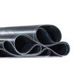 Detailansicht der gerollten schwarzen EPDM Dachfolie, 1,20 mm Stärke