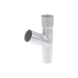 Fallrohrabzweig 60 Grad aus grauem PVC von Plastmo, Hauptansicht