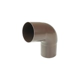Fallrohrbogen 60 Grad aus braunem PVC von Plastmo, Hauptansicht