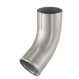 Fallrohrbogen aus Stahl, Graualuminium RAL 9007, 50 µm Polyurethan-Beschichtung, Hauptansicht