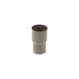 Fallrohrverbinder aus braunem PVC, zylindrisch, Hauptansicht
