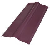 First flach aus rotbraunem Recycling-Kunststoff, 3,00 mm Stärke, mit feiner Oberflächenstruktur