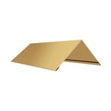 Firstblech flach sandgelb (RAL 1002) aus 0,50 mm Stahl, 25 µm Polyester beschichtet, Hauptansicht