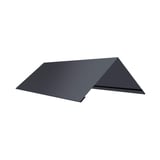 Firstblech flach Graphitgrau RAL 7024 aus 0,50 mm Stahl, 25 µm Polyesterbeschichtung, Hauptansicht