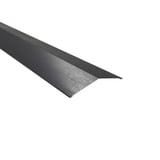 Firstblech flach 14,5x14,5 cm dunkelgrau, 150 Grad Winkel, 0,50 mm Stahl, Mattpolyester
