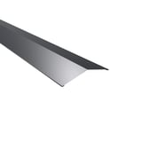 Firstblech flach Anthrazitgrau RAL 7016, 0,50 mm Stahl, 150 Grad Winkel, Hauptansicht