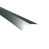 Firstblech flach Aluminium Moosgrün, 0,70 mm, 150 Grad Winkel, Hauptansicht