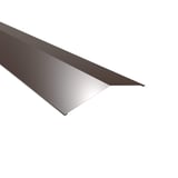 Firstblech flach Stahl 0,50 mm Sepiabraun RAL 8014, Hauptansicht
