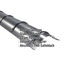 Firstblech halbrund Stahl 0,50 mm Anthrazitgrau mit eingeblendeten Eckdaten