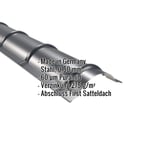 Firstblech halbrund Anthrazitgrau mit eingeblendeten Eckdaten Stahl 0,50 mm Puramid Beschichtung