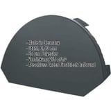 Firstblechendstück klein Anthrazitgrau RAL 7016, Stahl 0,50 mm, mit eingeblendeten Eckdaten