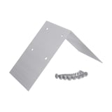 Firstprofilverbinder aus blankem Aluminium mit sechs Schrauben, Hauptansicht