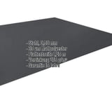 Flachblech Stahl 0,50 mm dunkelgrau Mattpolyester, Eckdaten wie Material, Staerke, Beschichtung eingeblendet
