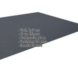 Flachblech Stahl 0,50 mm Anthrazitgrau RAL 7016 mit Shimoco Beschichtung und eingeblendeten Eckdaten