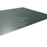 Flachblech Aluminium 0,70 mm Moosgrün RAL 6005 mit eingeblendeten Eckdaten