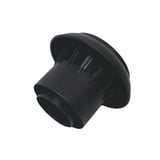 Flachdachentlüfter DACHPROTECT, schwarze Kunststoffhaube mit Lüftungsschlitzen, Detailansicht
