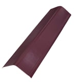 Giebelwinkel aus rotbraunem Recycling-Kunststoff, 3,00 mm stark, mit leichter Struktur, Hauptansicht