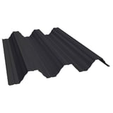 Hochprofil T92P Dachblech Stahl 0,50 mm Schwarz PURMAT, Ansicht von oben schräg