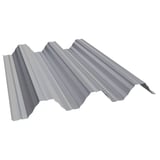 Hochprofil T92P Dachblech aus Stahl, 0,75 mm, Weißaluminium RAL 9006, 25 µm Polyesterbeschichtung