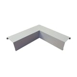 Innenecke ISOS aus Aluminium, Weißaluminium RAL 9006, Draufsicht schräg