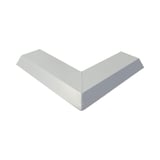 Innenecke ISOS aus Aluminium, Weißaluminium RAL 9006, Vorderansicht