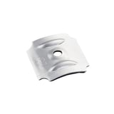 Aluminium Kalotte Profil 177/51, blank, mit zentraler Bohrung und zwei Sicken, Hauptansicht