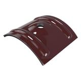 Weckman Kalotte Profil 18/1064 aus weinrotem Aluminium (RAL 3005) mit vorgebohrtem Loch