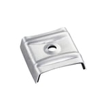 Kalotte Profil 183/40 aus blankem Aluminium mit zentraler Bohrung und Scobalit Logo