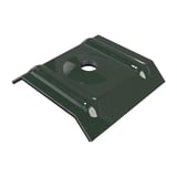 Kalotte Profil 20/1100 aus Aluminium in Chromoxidgrün (RAL 6020) mit Bohrung, Hauptansicht