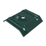 Kalotte Profil 20/1100 aus Aluminium in Moosgrün (RAL 6005) mit Bohrung, Hauptansicht