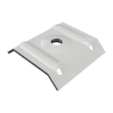 Kalotte Profil 20/1100 aus Aluminium, Weißaluminium (RAL 9006), mit Bohrung, Weckman