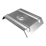 Kalotte Profil 207/35 aus blankem Aluminium mit Bohrung, Hauptansicht
