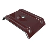 Kalotte Profil 35/207 aus Aluminium weinrot RAL 3005, Hauptansicht schraeg von oben