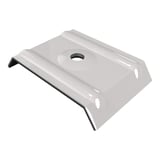 Kalotte Profil 35/207 aus Aluminium, lichtgrau RAL 7035, mit Schraubloch und Dichtung
