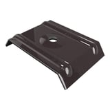 Kalotte Profil 35/207 aus Aluminium in Schokoladenbraun RAL 8017, Hauptansicht mit Schraubloch