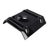 Kalotte Profil 45/1000 aus Aluminium Tiefschwarz RAL 9005, Hauptansicht